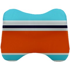 Tri Color Stripes Head Support Cushion by tmsartbazaar