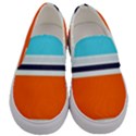 Tri Color Stripes Men s Canvas Slip Ons View1