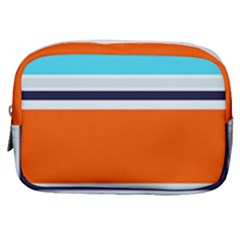 Tri Color Stripes Make Up Pouch (small) by tmsartbazaar