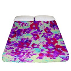 Spring Flowers Garden Fitted Sheet (california King Size) by DinkovaArt