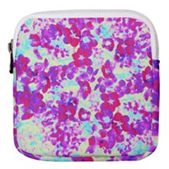 Spring Flowers Garden Mini Square Pouch