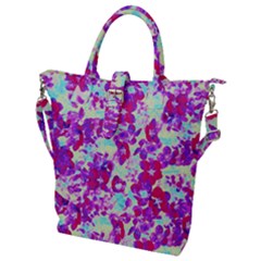 Spring Flowers Garden Buckle Top Tote Bag