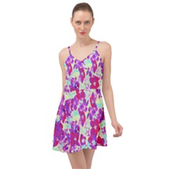 Spring Flowers Garden Summer Time Chiffon Dress