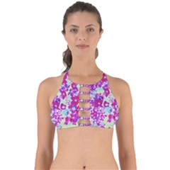 Spring Flowers Garden Perfectly Cut Out Bikini Top