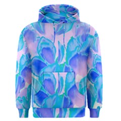 Ciclamen Flowers Blue Men s Core Hoodie