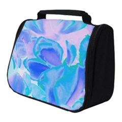 Ciclamen Flowers Blue Full Print Travel Pouch (small) by DinkovaArt