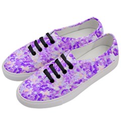 Purple Spring Flowers Women s Classic Low Top Sneakers by DinkovaArt