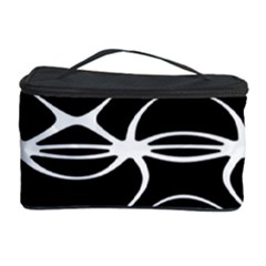 Black And White Clam Shell Pattern Cosmetic Storage