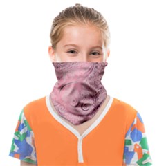 Orchid Pink And Blush Swirls Spirals Face Covering Bandana (kids)