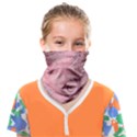Orchid Pink and Blush Swirls Spirals Face Covering Bandana (Kids) View1