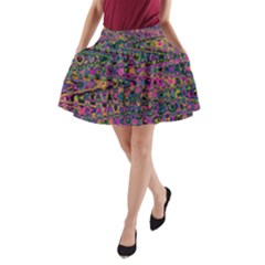 Colorful Bohemian Mosaic Pattern A-line Pocket Skirt by SpinnyChairDesigns