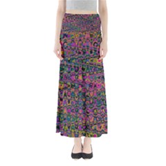 Colorful Bohemian Mosaic Pattern Full Length Maxi Skirt by SpinnyChairDesigns