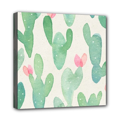 Photography-backdrops-for-baby-pictures-cactus-photo-studio-background-for-birthday-shower-xt-5654 Mini Canvas 8  X 8  (stretched) by Sobalvarro