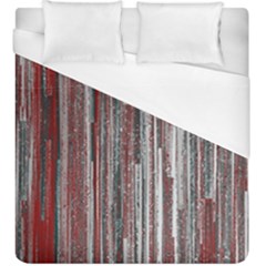 Abstract Grunge Stripes Red White Green Duvet Cover (king Size) by SpinnyChairDesigns