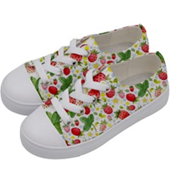 Huayi-vinyl-backdrops-for-photography-strawberry-wall-decoration-photo-backdrop-background-baby-show Kids  Low Top Canvas Sneakers