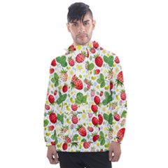 Huayi-vinyl-backdrops-for-photography-strawberry-wall-decoration-photo-backdrop-background-baby-show Men s Front Pocket Pullover Windbreaker by Sobalvarro