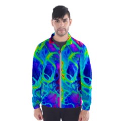 Abstract Art Tie Dye Rainbow Men s Windbreaker by SpinnyChairDesigns