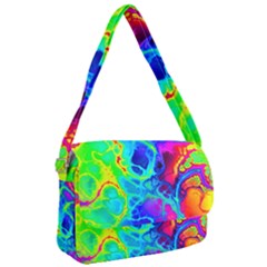 Abstract Art Tie Dye Rainbow Courier Bag by SpinnyChairDesigns