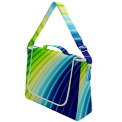 Sporty Stripes Swoosh Green Blue Box Up Messenger Bag