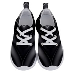 Black And Silver Pattern Running Shoes by SpinnyChairDesigns