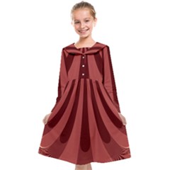 Vermilion Stripes Kids  Midi Sailor Dress by SpinnyChairDesigns