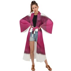 Fun Fuschia Maxi Kimono by Janetaudreywilson