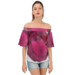 Fun Fuschia Off Shoulder Short Sleeve Top by Janetaudreywilson