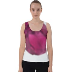 Fun Fuschia Velvet Tank Top by Janetaudreywilson