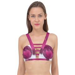 Fun Fuschia Cage Up Bikini Top