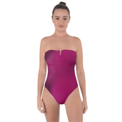 Fun Fuschia Tie Back One Piece Swimsuit by Janetaudreywilson