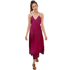 Fun Fuschia Halter Tie Back Dress 