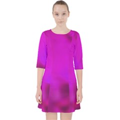 Fun Fuschia Pocket Dress by Janetaudreywilson