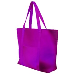 Fun Fuschia Zip Up Canvas Bag