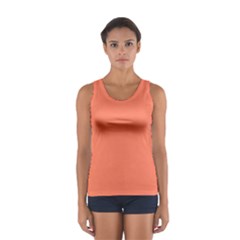 Appreciating Apricot Sport Tank Top  by Janetaudreywilson