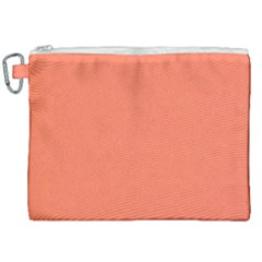 Appreciating Apricot Canvas Cosmetic Bag (xxl) by Janetaudreywilson