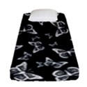 Black and White Butterfly Pattern Fitted Sheet (Single Size) View1