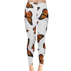 Monarch Butterflies Inside Out Leggings by SpinnyChairDesigns