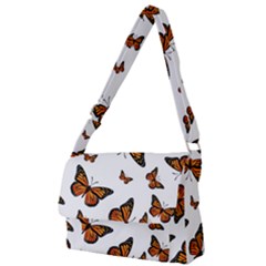 Monarch Butterflies Full Print Messenger Bag (l) by SpinnyChairDesigns