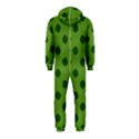 Green Four Leaf Clover Pattern Hooded Jumpsuit (Kids) View2