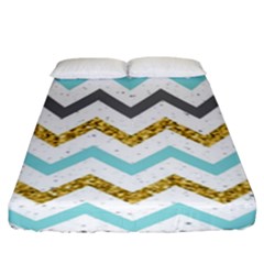 Chevron  Fitted Sheet (king Size) by Sobalvarro