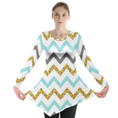 Chevron  Long Sleeve Tunic  by Sobalvarro