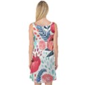 Floral  Sleeveless Satin Nightdress View2