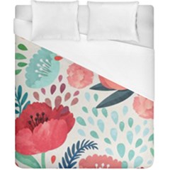 Floral  Duvet Cover (california King Size) by Sobalvarro