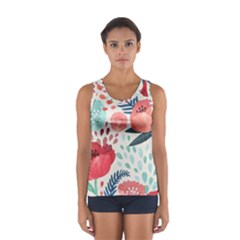 Floral  Sport Tank Top  by Sobalvarro