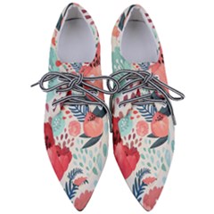 Floral  Pointed Oxford Shoes by Sobalvarro