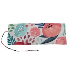 Floral  Roll Up Canvas Pencil Holder (s) by Sobalvarro