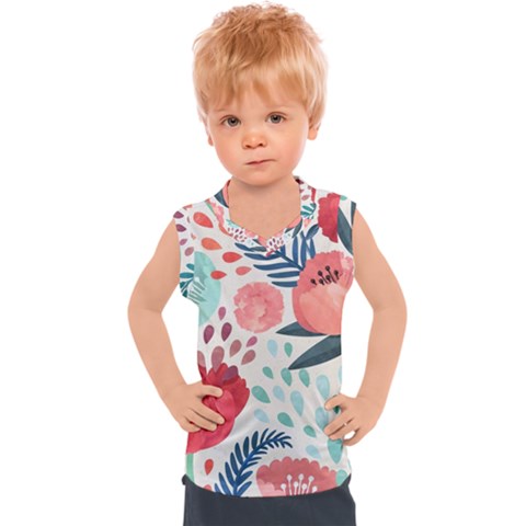 Floral  Kids  Sport Tank Top by Sobalvarro