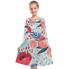 Floral  Kids  Midi Sailor Dress by Sobalvarro