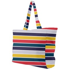 Horizontal Colored Stripes Simple Shoulder Bag by tmsartbazaar