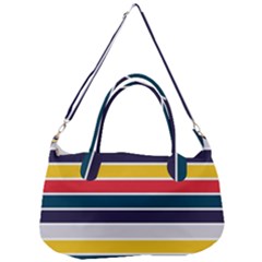 Horizontal Colored Stripes Removal Strap Handbag by tmsartbazaar